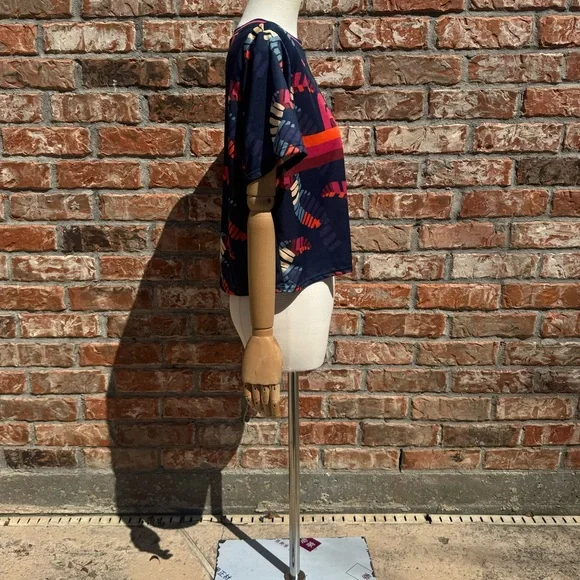 SOLD ELSEWHERE FARM Rio Anthropologie colorful athletic crop top / S - Picture 8 of 12